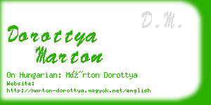 dorottya marton business card